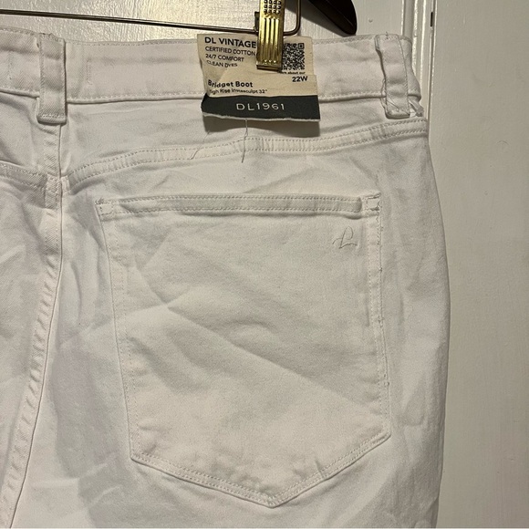DL1961 Bridget boot high rise instasculpt 32” womens jeans white NWT - Picture 8 of 12